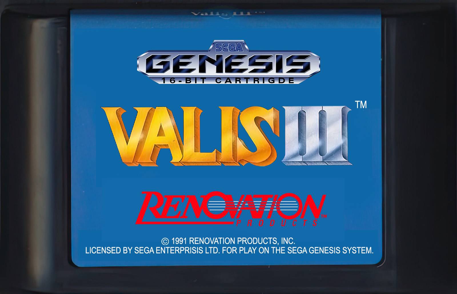 Лицензионный картридж Valis III для Genesis